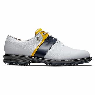 Scarpe Golf Footjoy Uomo Premiere Series Spikes Bianche/Blu Marino/Gialle Italia CKZ570984